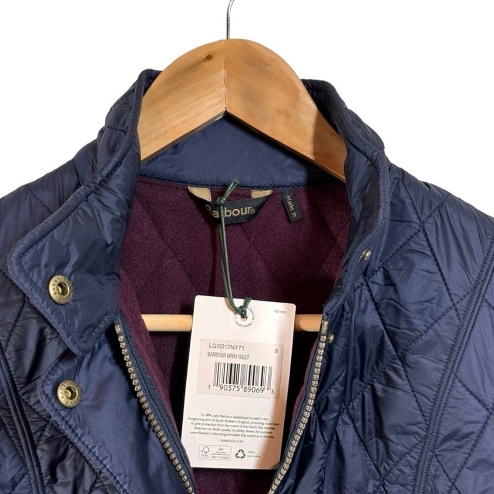 New Barbour Wray Gilet Navy NWT